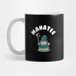 Manatee Magician Kawaii Fantasy Pun Mug